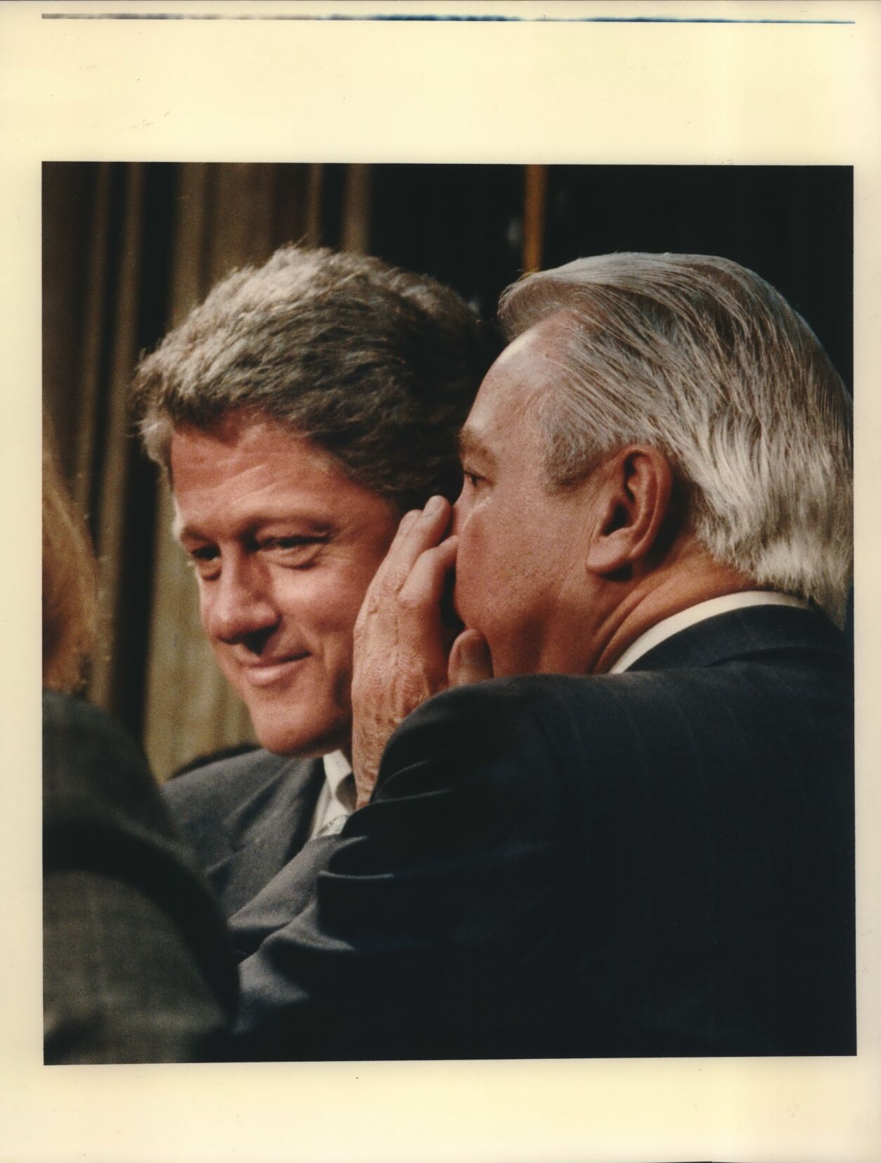1995 Press Photo Louiisana Governor Edwin Edwards and President Bill Clinton